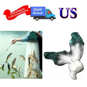 US Folding Fish Sticky Net Three Layer Mesh Nylon Floating Fishing Net Automatically Trap Catch Stick More Fish Easily Portable Folded Reuse Dura