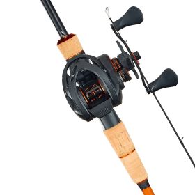 Rod and Fishing Reel Combo, IM7 Carbon Fiber Baitcasting Rod and Reel Combo, Bass Fishing Pole with 7+1 BB System, 7.0:1 Gear Ratio, Cork Handle (Default: Default)